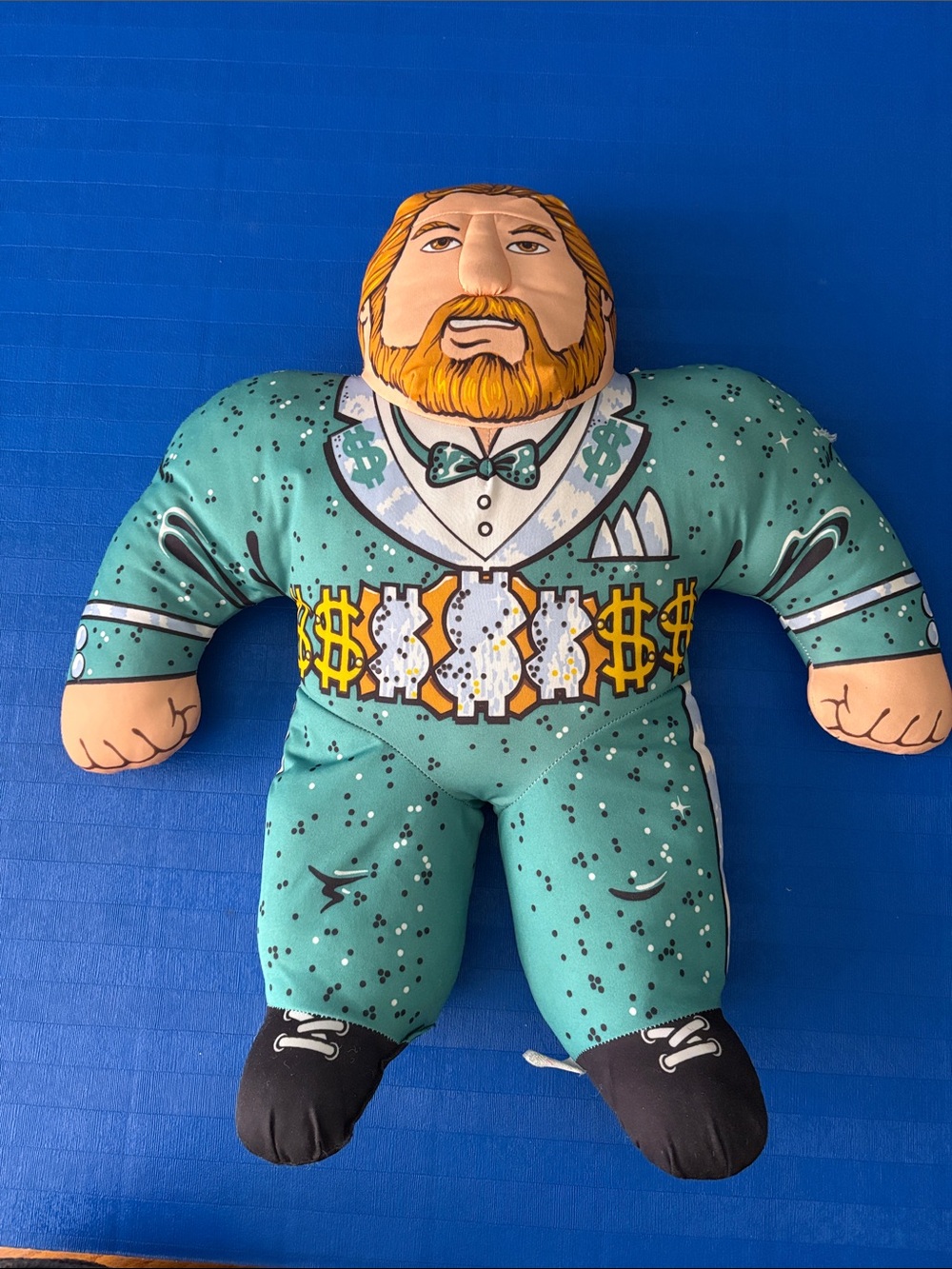 WWF TONKA Vintage Pillow Wrestling Buddies Million Dollar Man TED DIBIASE